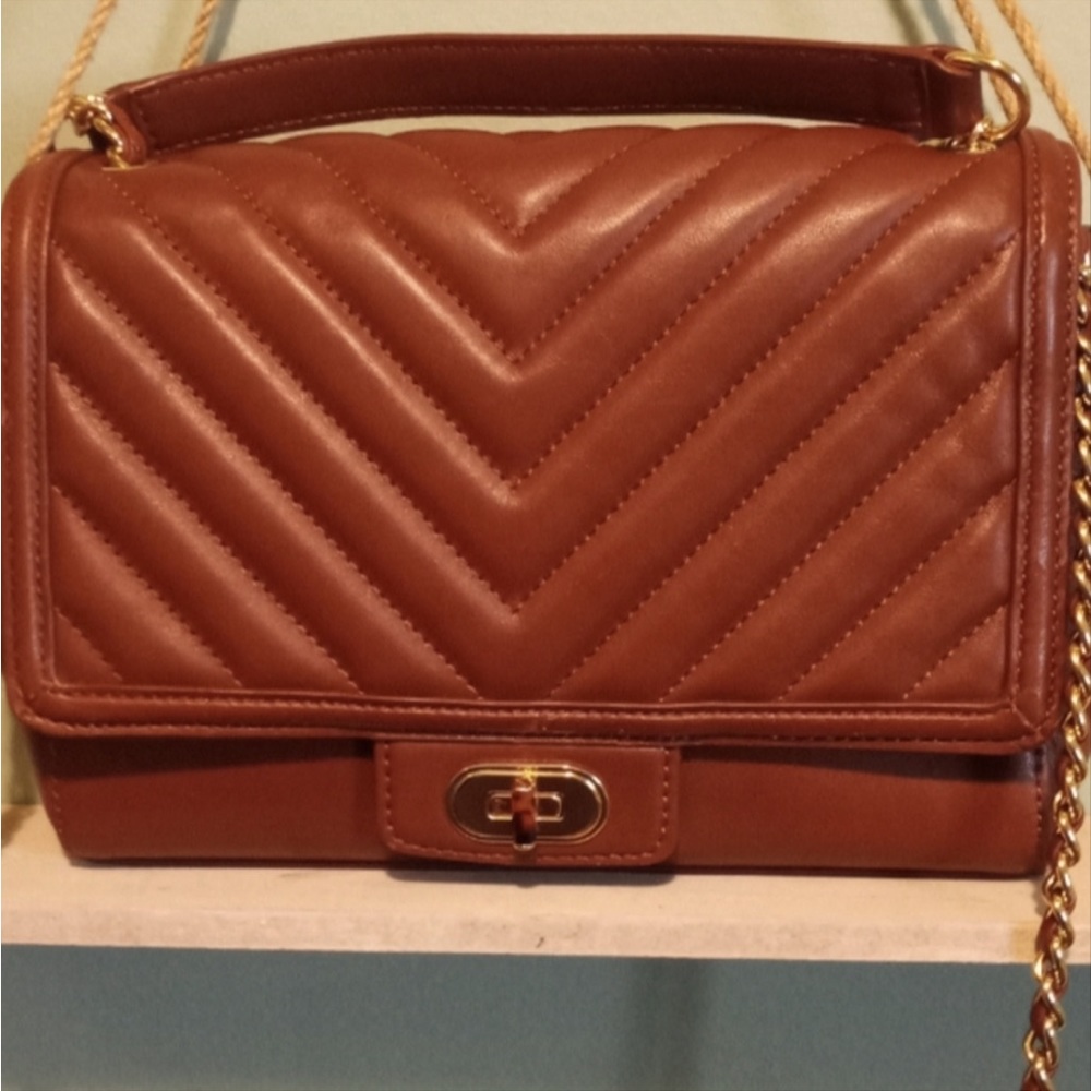 Talbots quilted Napa leather purse